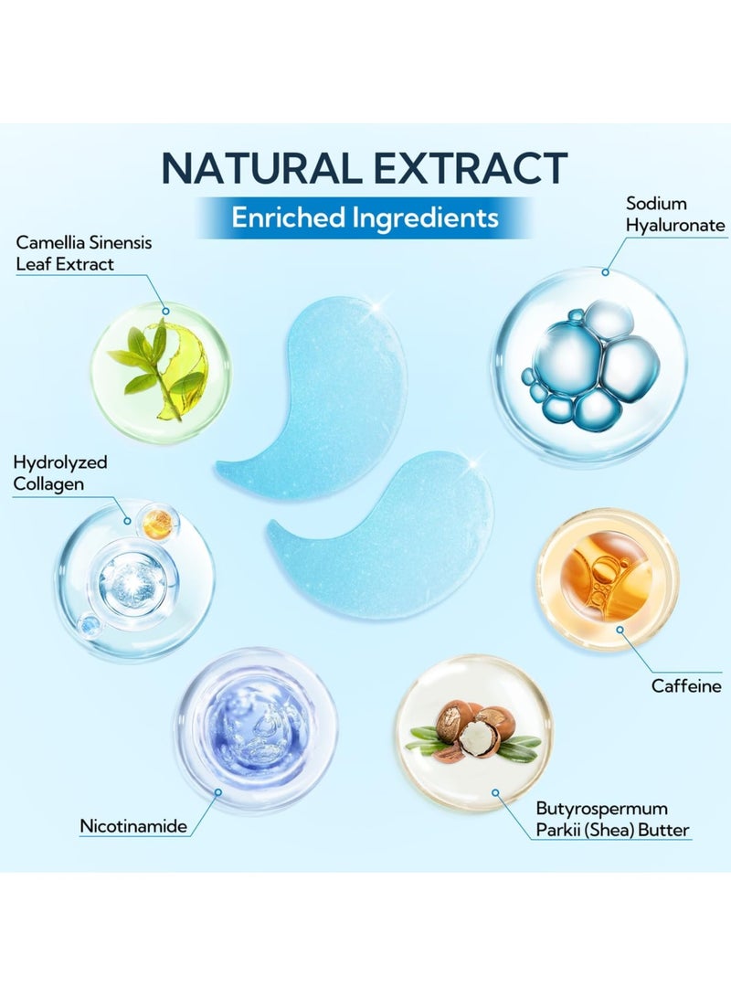 LANBENA Hyaluronic Acid Hydra-Gel Eye Mask Sheet Collagen Eye Patches Skin Care Eye Gel for Moisturizing Remove Dark Circles Eye Bag (30 Pairs) - Image 2