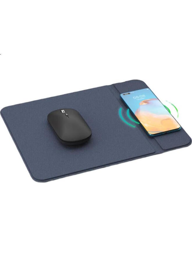 Dm Daimai Wireless Charging Mouse Pad Tc025, Computer Desk Office Gaming Mouse Pad, 15W Fast Charging, Compatible With Phones, 300*200*7Mm - Image 1