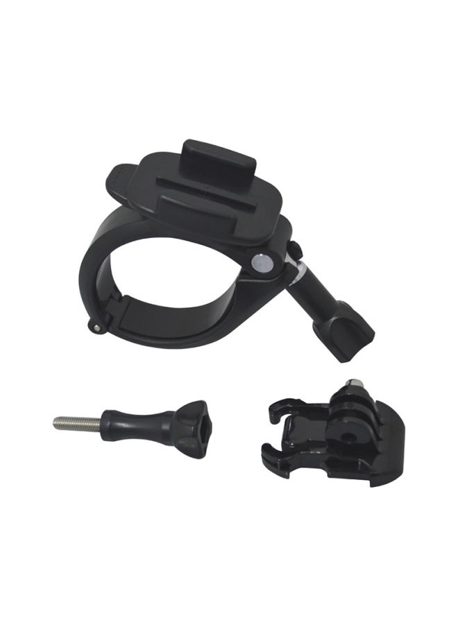 Generic Suitable For Gopro Handle/seat Tube/long Rod Fixing Seat Can Rotate 360 Degrees To Shoot Riding Sports Accessories-Color:Large With Rubber Pad  - Image 1