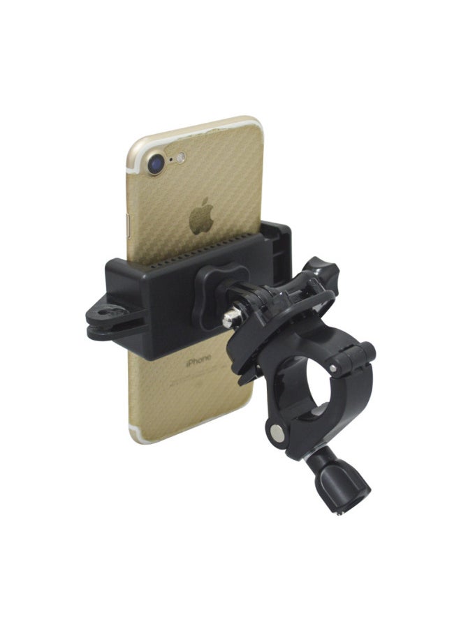Generic Suitable For Gopro Handle/seat Tube/long Rod Fixing Seat Can Rotate 360 Degrees To Shoot Riding Sports Accessories-Color:Large With Rubber Pad  - Image 3