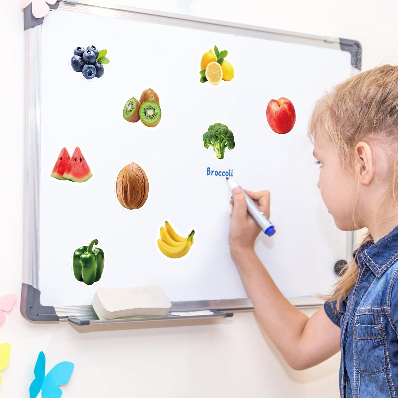 Kigibo Food Stickers for Kids, 110pcs Fruit Vegetable Realistic Stickers Teachers Student Decals for Classroom Theme Activities(Fruits Vegetables) - Image 4