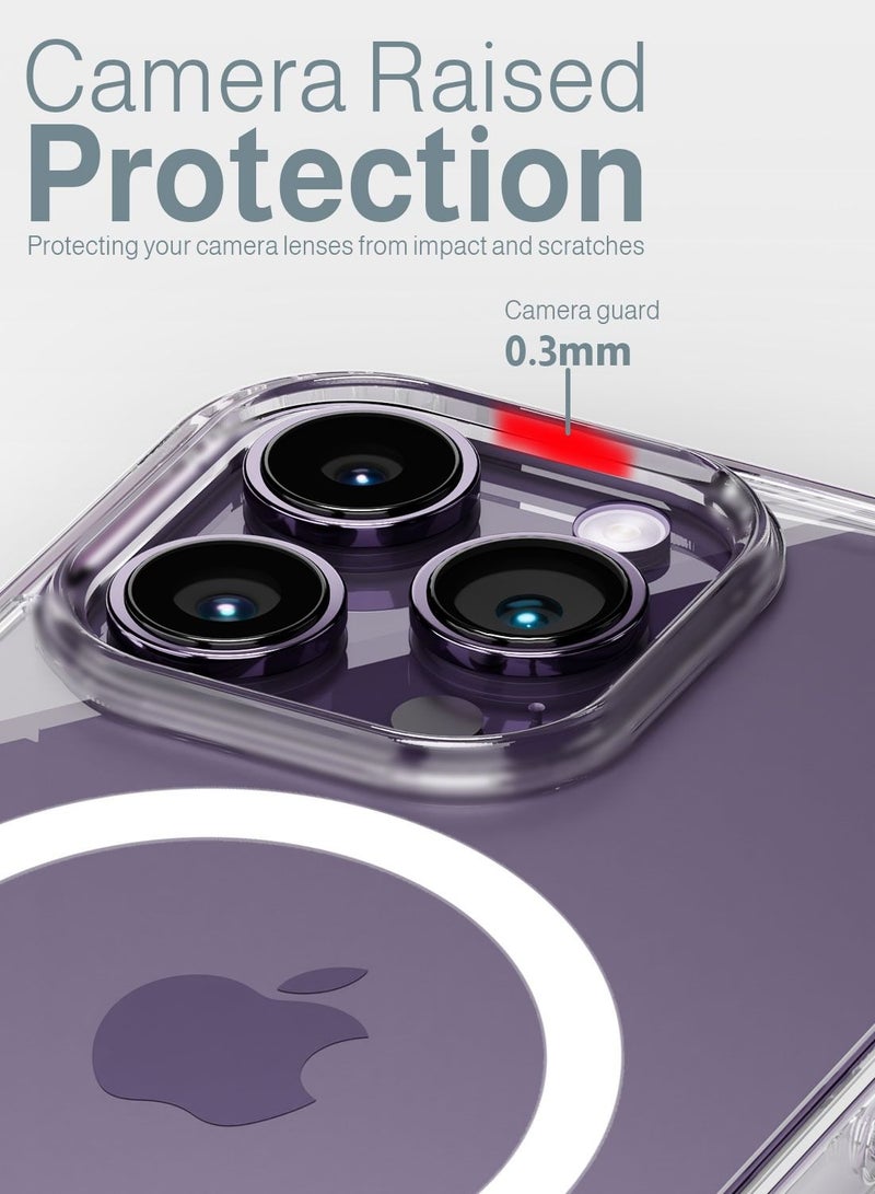 Moxedo Lite Crystal-Clear Magnetic Case Wireless Charging 9H Tempered Glass Screen Protector Compatible for iPhone 14 Pro Max - Image 4