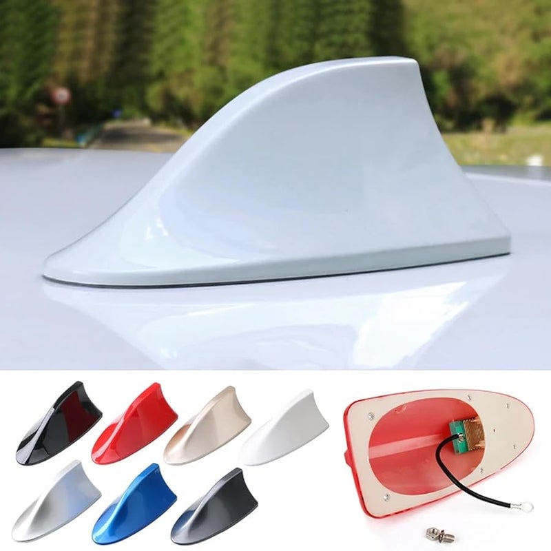 Universal Car Shark Fin Antenna Cover For Hyundai Elantra 2016 2020 Black - Image 1