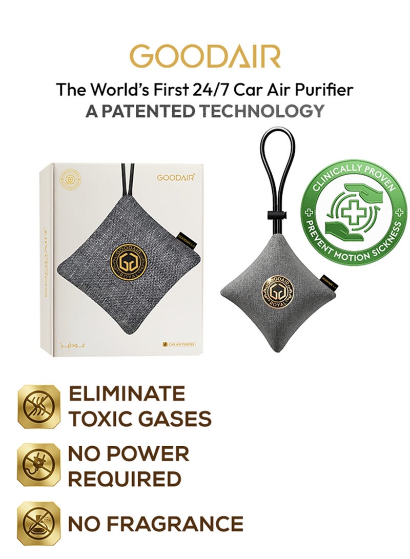 GOODAIR 2.0 Car Air Purifier | Non-electric | Elegant Silver | Clinically Proven | Tested & Certified to Eliminate Toxic Gases | Advanced Impregnated Activated Carbon | 24/7 Air Purification - Image 2