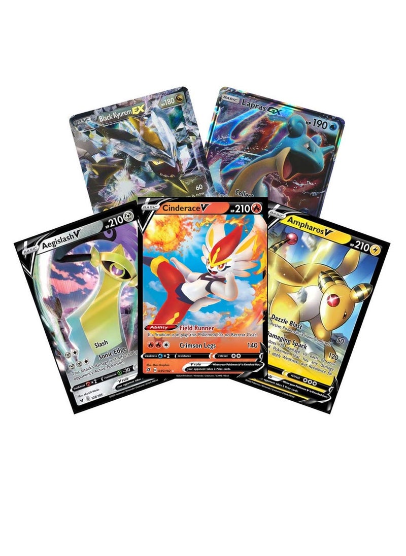 Pokemon - TCG 5 Card EX GX Mega EX Lot - Image 1