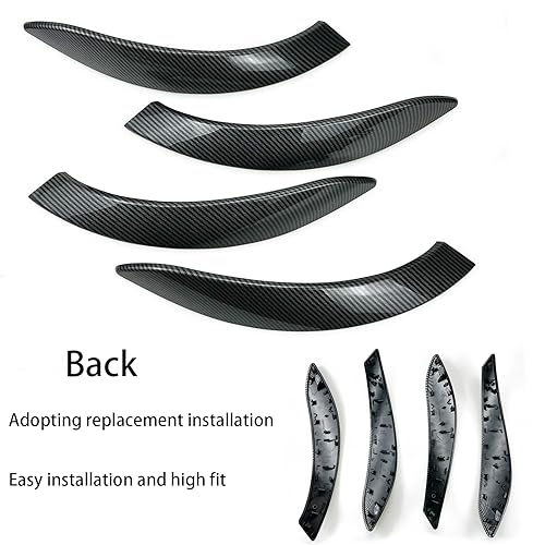 CHUANGHUI Car Door Handle for BMW 3 4 Series 3GT F34 F36 F30 2013-2018 Interior Door Handles Replace Cover Car Door Handle 320i 328i 330i 335i 340i (Outer Carbon Fiber Color) - Image 4