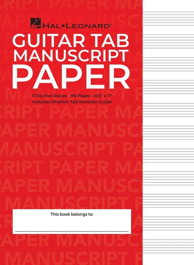 Hal Leonard Guitar Tablature Manuscript Paper - Wire-Bound: Manuscript Paper - Image 1