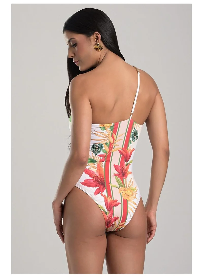 Carmen Steffens  Asymmetric Printed Swimsuit for Women | Best Price UAE