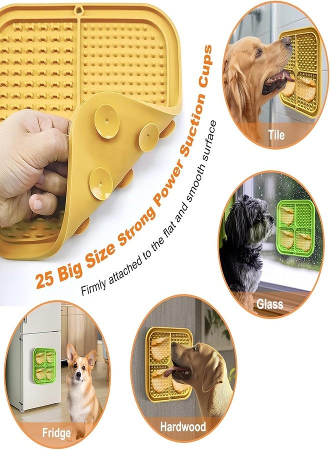 KsPups Lick Mat for Dogs, Premium Lick Pad with Suction Cups for Dog Anxiety Relief, Slow Feeder Dog Bowls, Bathing, Grooming and Training - Image 3