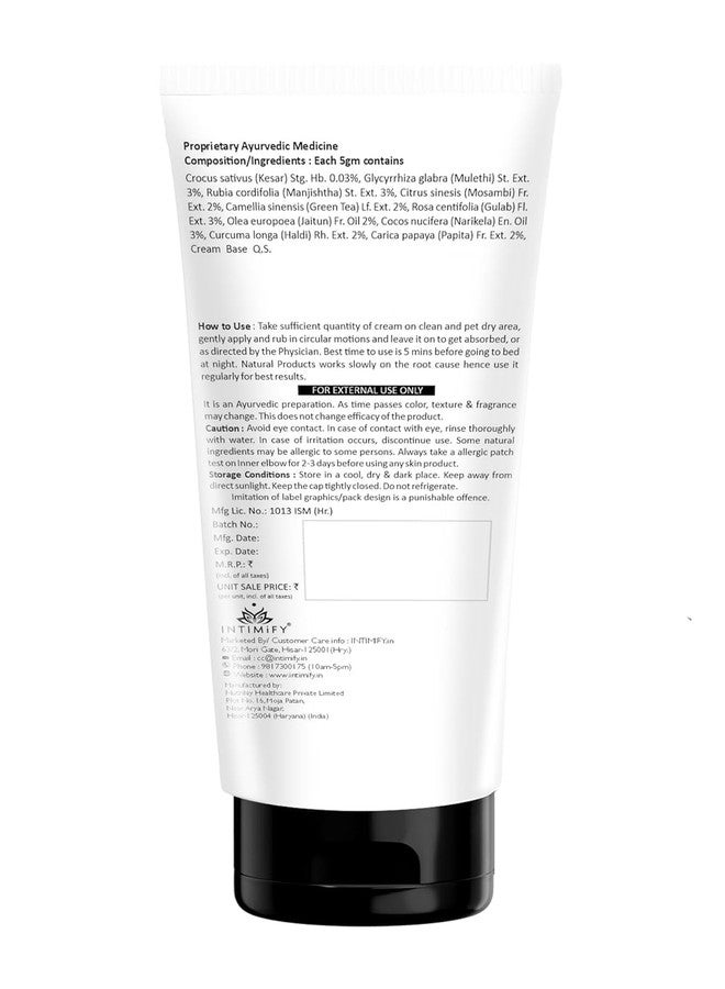 INTIMIFY Blemishes And Pigmentation Cream, Dark Spot Removal Cream, Pigmentation Removal For Women & Men (50 gms) - Image 2