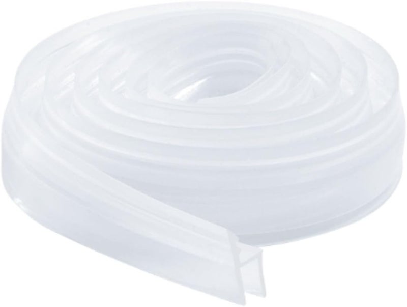 Dalrun Flexible1/4 Shower Door Side Seal Strip 100 Inch Shower Glass Door Side Sweep for Frameless Glass Door,Silicone - Image 3