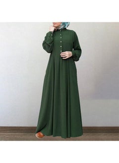 Generic Brand Spring Casual National Style Retro Women's Cardigan Round Neck Large Pendulum Dress Origin 