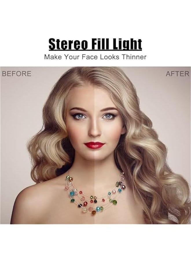 Generic Pocket-Sized Rechargeable Ring Light for Phones, Laptops, and Makeup - Ideal for Adults and Teens, Portable Selfie Lighting (White)  - Image 2