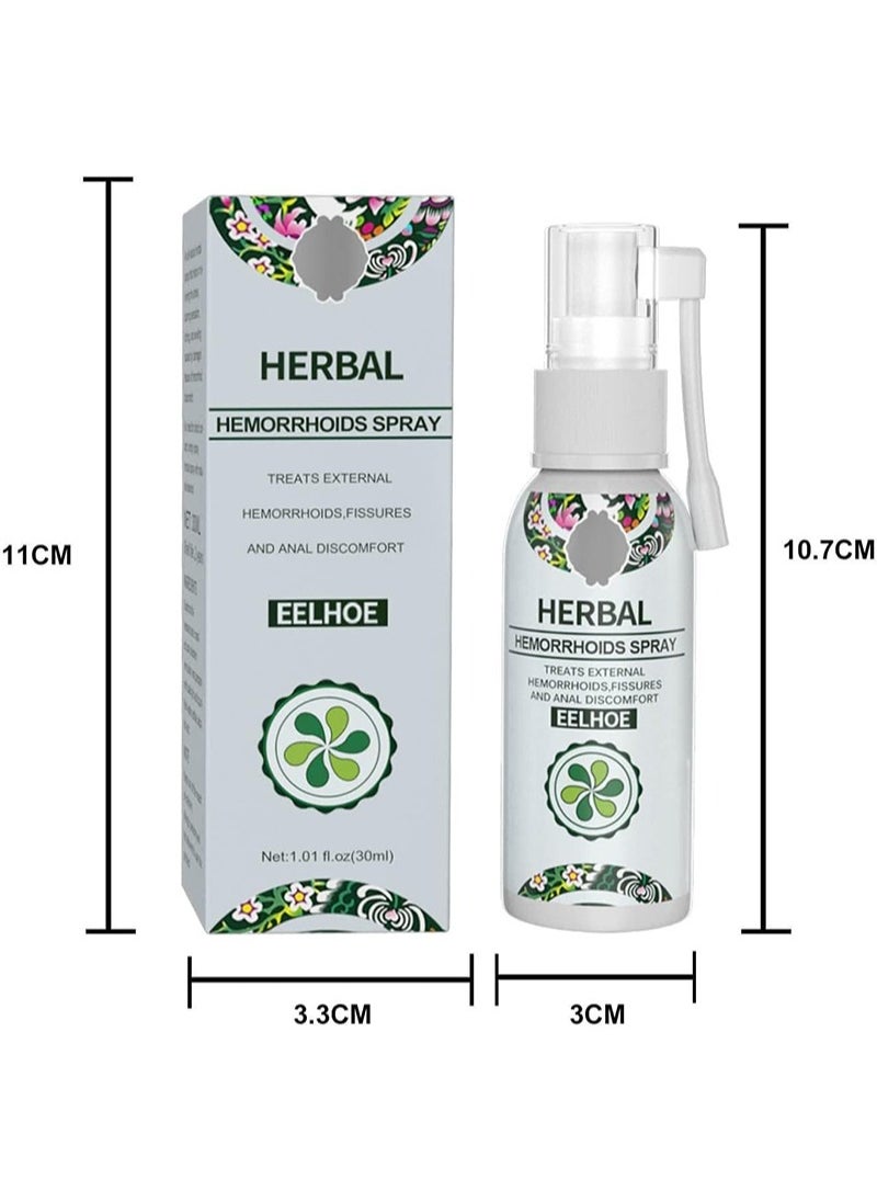 EELHOE - Natural Herbal Hemorrhoid Spray,Internal and External Hemorrhoid Treatment Spray,Instant Relief Spray,Hemorrhoid Relief Cream,2 Pieces - Image 1