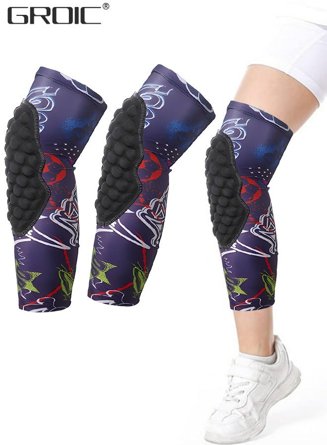 GROIC Knee Pads for Kids,Basketball Baseball Knee Brace Knee Support, Collision Avoidance Kneepad Compression Knee Sleeve for Volleyball,Long Leg Sleeves Sports Gear  - Image 1