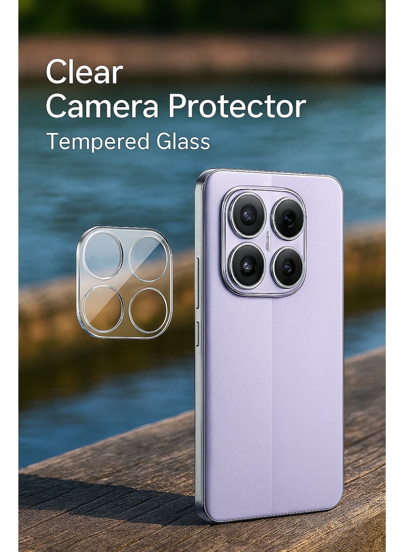 إسكرينة كاميرا شفافة لــ Redmi Note 14 Pro أنيقة – حماية مضمونة لعدساتك بدون خدوش ووضوح عالي - Image 1