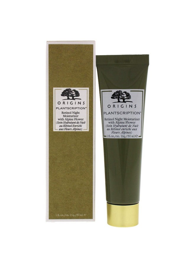 Origins Plantscription Retinol Night Moisturizer With Alpine Flower Unisex Moisturizer 1 Oz  - Image 1