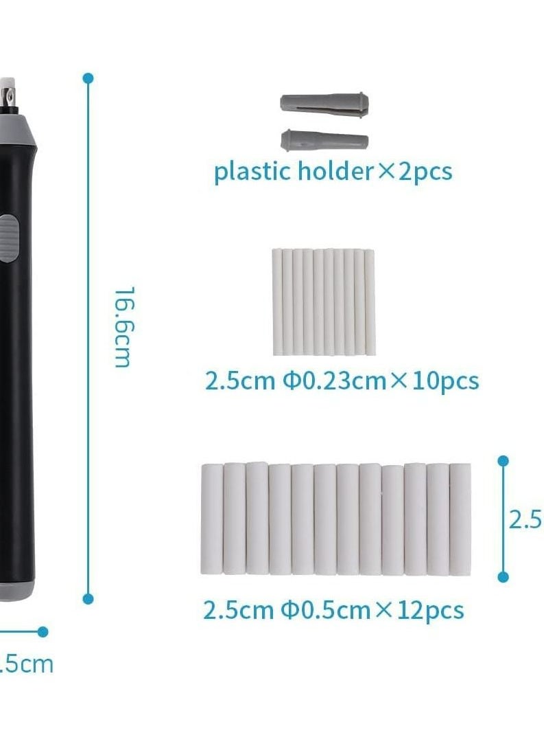 SYOSI - Electric Eraser, Battery Operated Eraser Kit with 22pcs Additional Replaceable Rubbers for Artists, Automatic Portable Pencil Eraser for Sketching Pencils/Drafting/Drawing/Graphite Pencils - Image 1