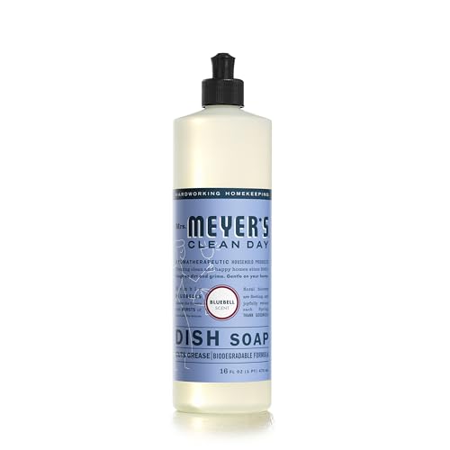 MRS. MEYER'S CLEAN DAY Liquid Dish Soap, Bluebell Scent, 16 Fl Oz bottle (Pack of 1) - Image 1