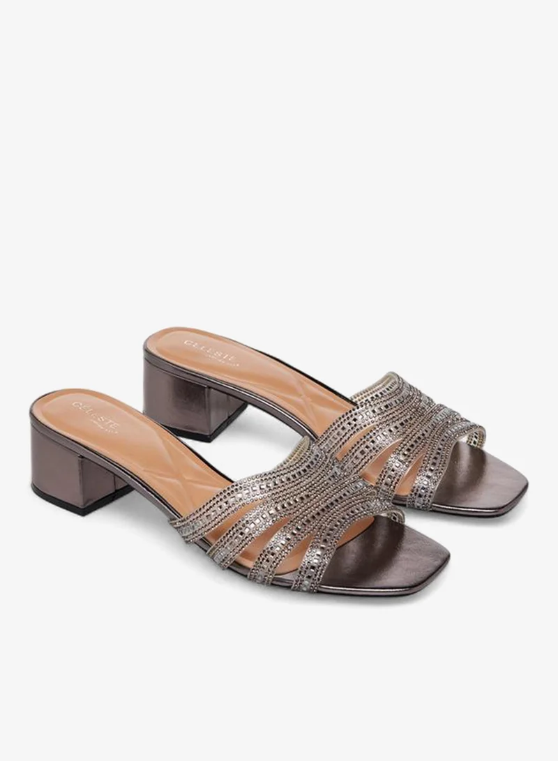 سيليست صنادل بكعب عريض نسائية