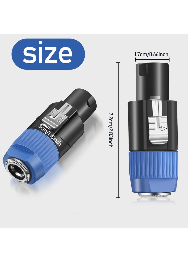 Speakon Connector - Professional Speaker Twist Lock Plug - High-Quality Audio Connector for Sound Systems, Amplifiers, and PA Systems - Durable and Reliable - Pack of 8 - Image 4