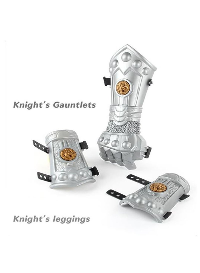 YelaJoy 10-Piece Knight Costume for Kids with Sword, Vest, Helmet, and Shield, Costume for Boys and Girls - Image 4