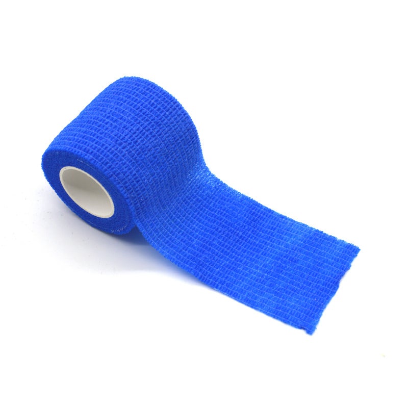Generic Spider Silk Factory Protection Direct Supply Non-woven Tape Self-adhesive Bandage Outdoor Sports Multifunctional Non-slip Elastic Bandage Blue