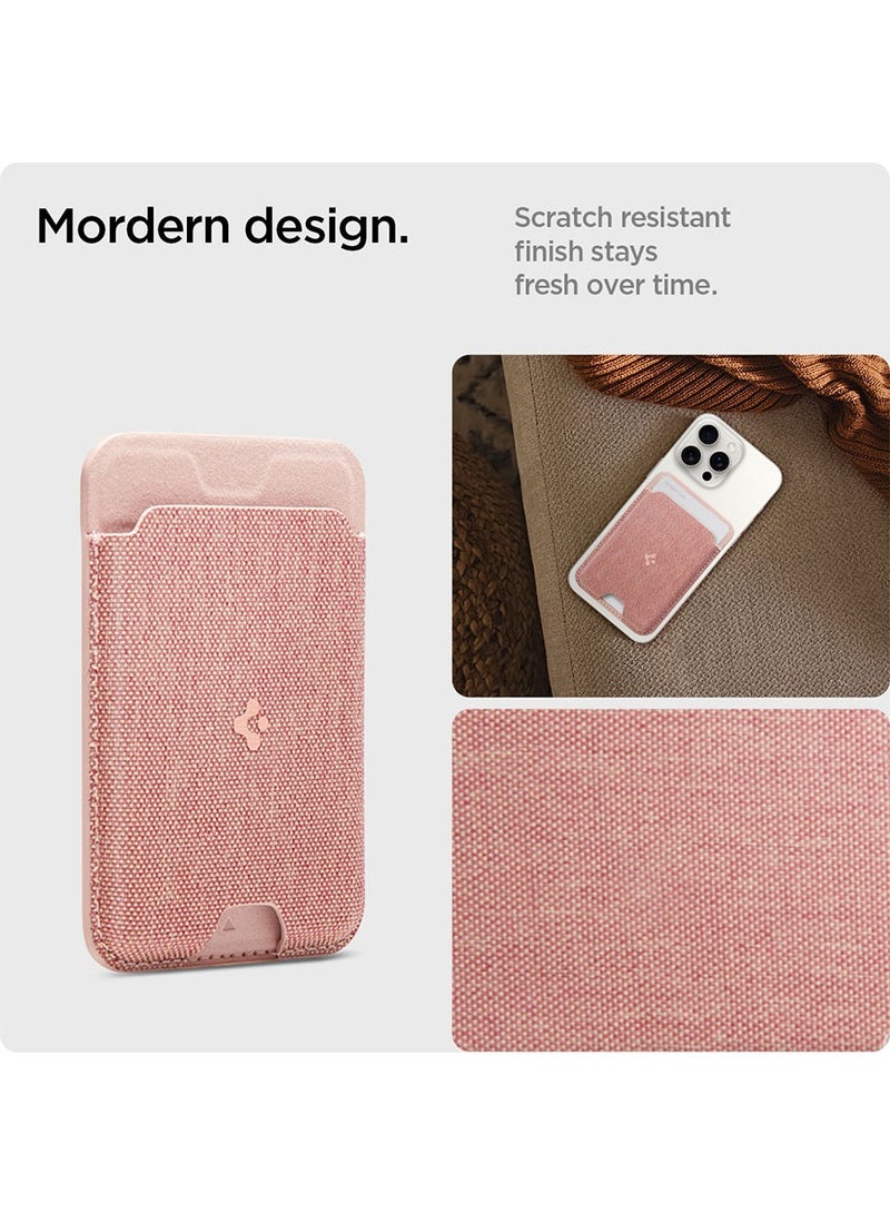 Spigen Urban Fit (MagFit) MagSafe Wallet Card Holder [3 Cards] for iPhone 16 Pro Max / 16 Pro / 16 Plus / 16 / 15 Pro Max / 15 Pro / 15 Plus / 15 / iPhone 14/13/12 Series - Rose Gold  - Image 2
