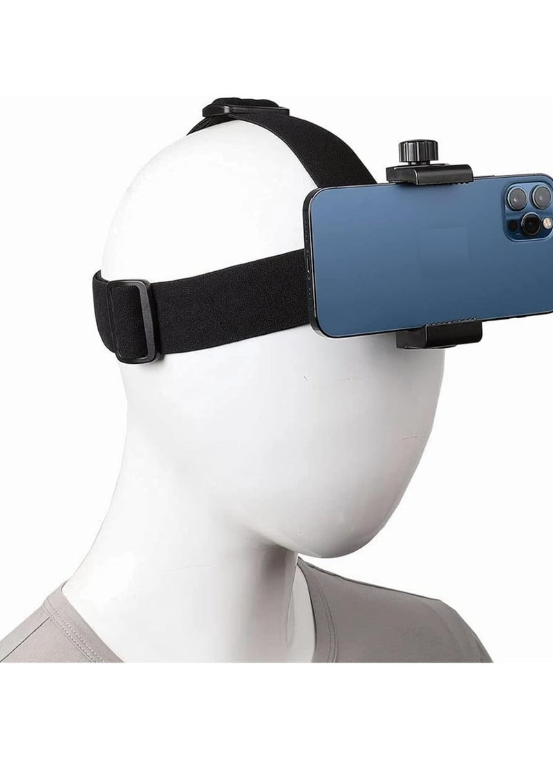 Oasisgalore Adjustable Head-Mounted Camera Holder with Nylon Strap for Cycling, Fishing, Motorcycling  - Image 1
