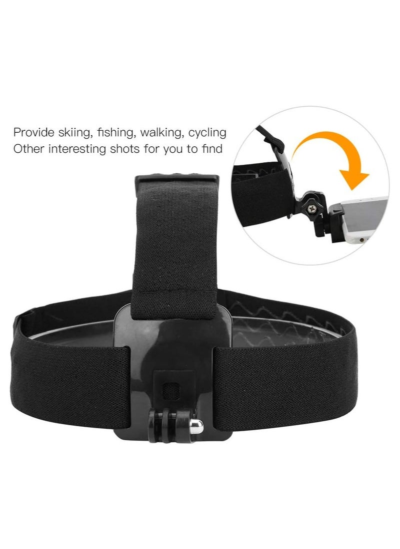 Oasisgalore Adjustable Head-Mounted Camera Holder with Nylon Strap for Cycling, Fishing, Motorcycling  - Image 2