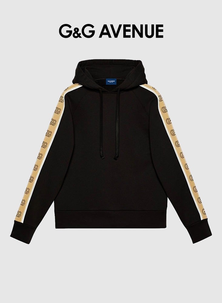 G&G AVENUE Men hooded collar drawstring hoodie full zipper woven sports shirt casual hoodie top autumn and winter with pockets soft and comfortable long sleeved jacket - Image 1