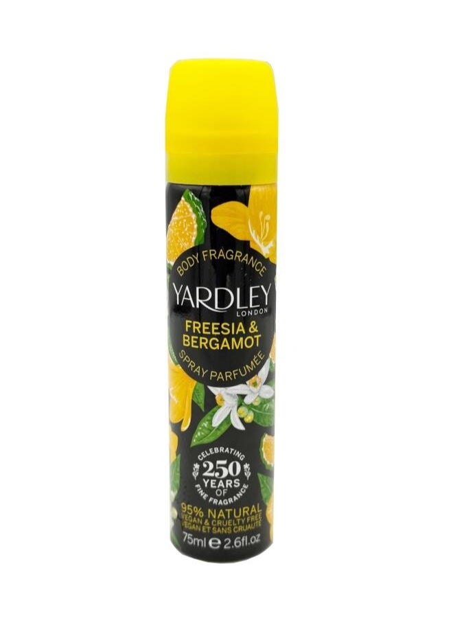 Yardley Freesia & Bergamot Perfumed Deodorant 75ml Spray  - Image 2