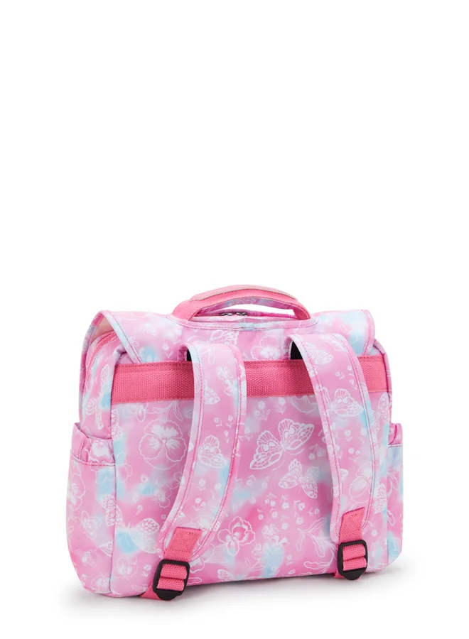 كيبلينغ Small School Bag with Adjustable Straps Female Garden Clouds Codie S