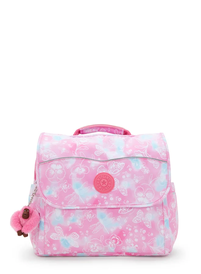 كيبلينغ Small School Bag with Adjustable Straps Female Garden Clouds Codie S