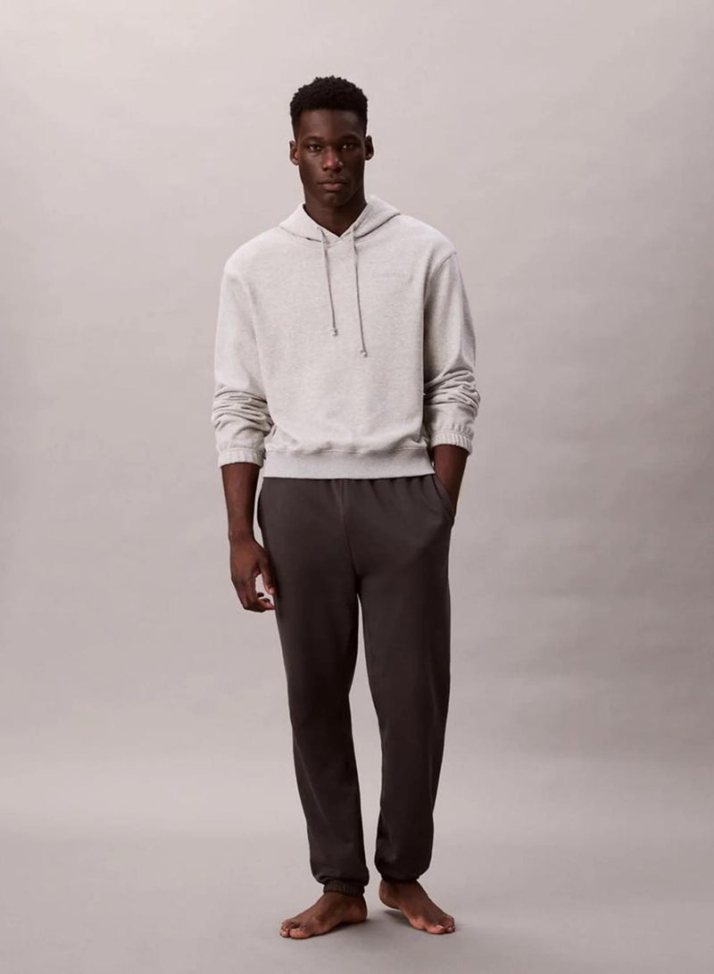 CALVIN KLEIN Cotton Terry Blend Lounge Hoodie - Image 3