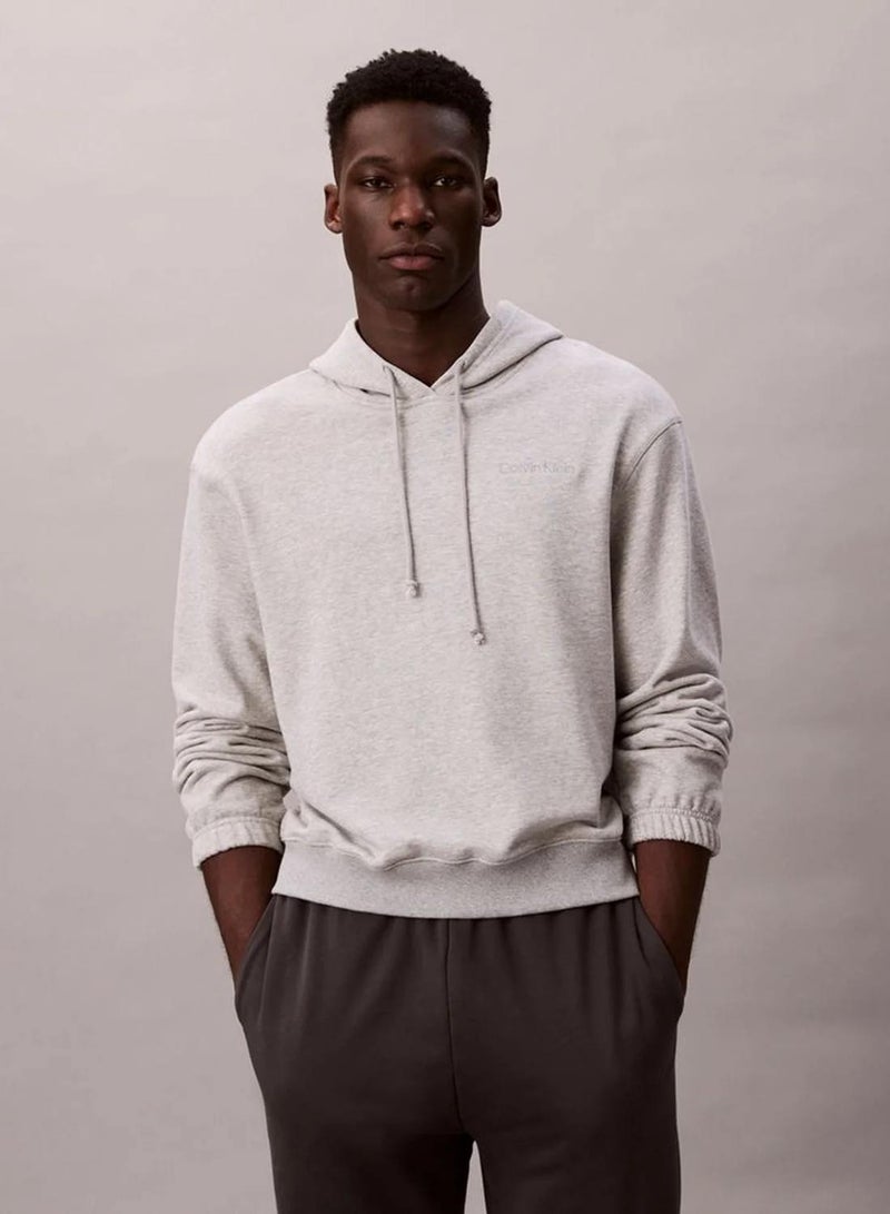 CALVIN KLEIN Cotton Terry Blend Lounge Hoodie - Image 1
