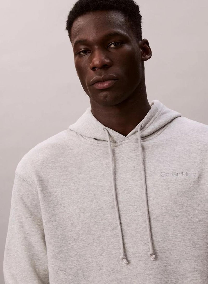 CALVIN KLEIN Cotton Terry Blend Lounge Hoodie - Image 2
