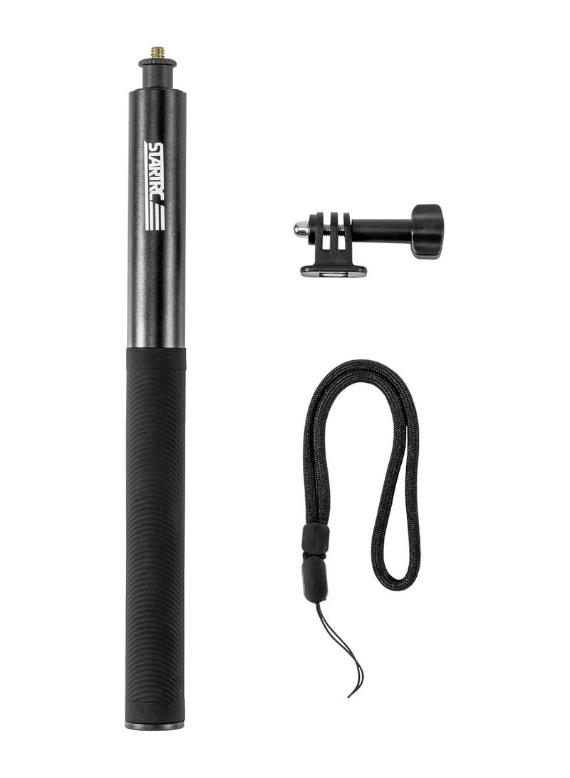 Invisible Selfie Stick, 1/4 Extended Monopod Pole, Solid and Compact Design for Insta360, for GoPro, for DJI, Action Camera, 52''(132cm) - Image 2