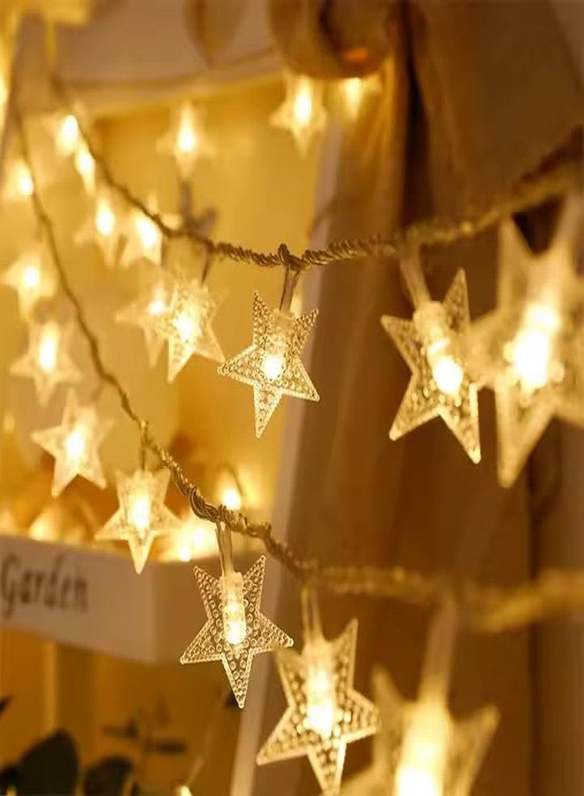 One94Store Mini Star Fairy String Lights - 14 LED, 3 Meter, Warm White Decorative LED Lights for Bedroom, Home, Garden, Diwali, Christmas, Wedding & Party Decoration (Pack of 1) - Image 2