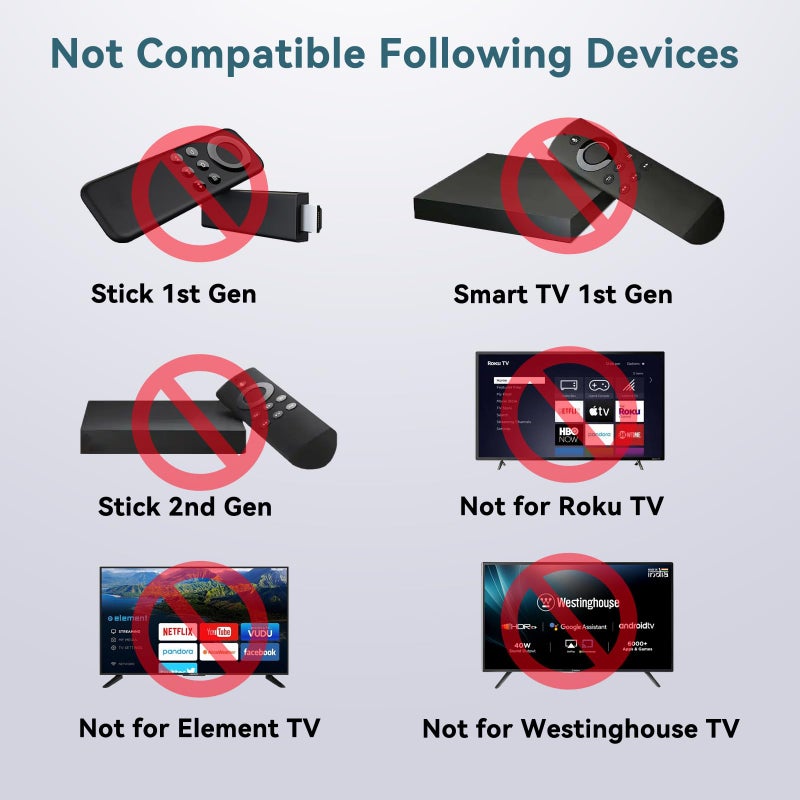 OROSAUR Replacement Voice Remote Control for All FireSeries TV, Fit for Insignia/Toshiba/Pioneer Smart TV, TV Cube/FireStick, Not for Roku - Image 3