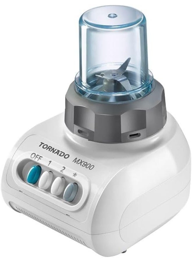Tornado Electric Blender 1.5 Liters, 250 Watts, with 2 Mills, White - MX900/2 - Image 3