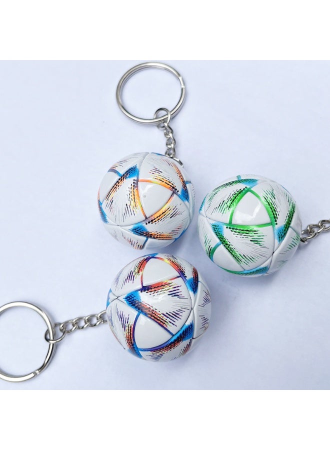 HOMESTAR 3PCS 2026 World Cup Football Keychain - World Cup Soccer Souvenir, Fans Accessories Mascot Keyring, Soccer Memorial Keychain, For Backpack Hanging Decoration, Sports World Cup Boys Soccer Key Chain - Image 1