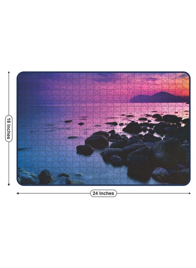 Webby Sunset Over A Rocky Coast Jigsaw Puzzle, 500 Pieces - Image 5