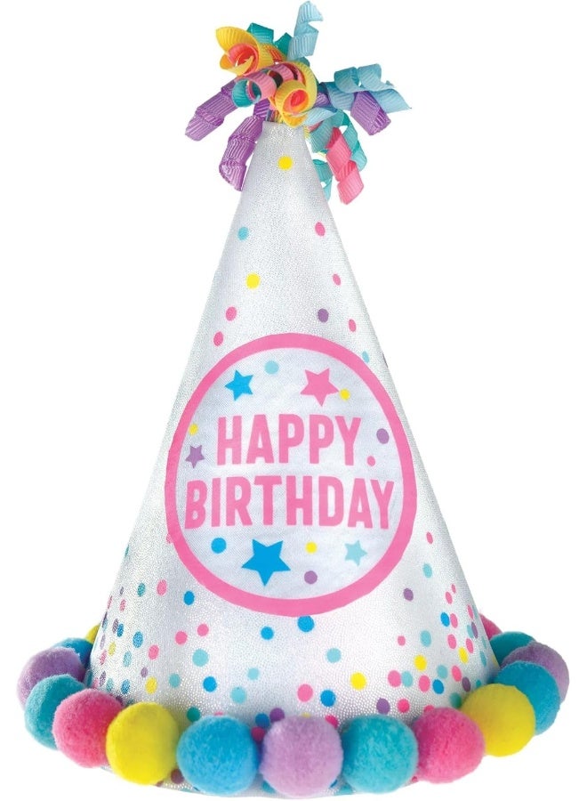 Amscan قبعة مخروطية ملونة من الباستيل للحفلات - 6.25" × 8.25" (1 قطعة) - إكسسوار عيد ميلاد أنيق وفريد - جودة ممتازة وألوان زاهية - مثالية للاحتفالات بعيد الميلاد