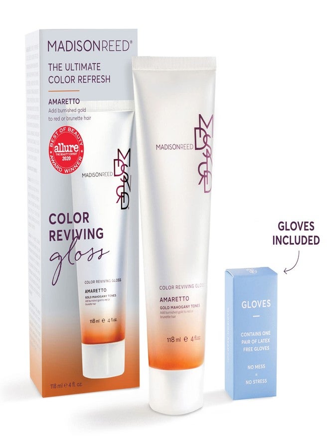 Madison Reed Color Reviving Gloss, Amaretto - Bronze, Semi-Permanent Hair Dye, Enhances Hair Color & Corrects Tone, Adds Brilliant Shine, Keratin & Argan Oil, 4 Fl Oz (118 mL) - Image 2