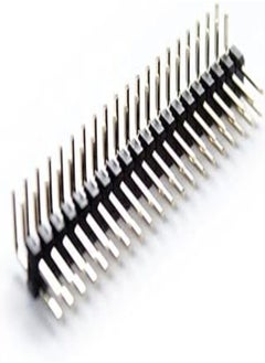 Pin Header Connector Pinheader 2 x 40 Pin 2.54mm Double Row Right angle Male Breakaway PCB Board For Arduino