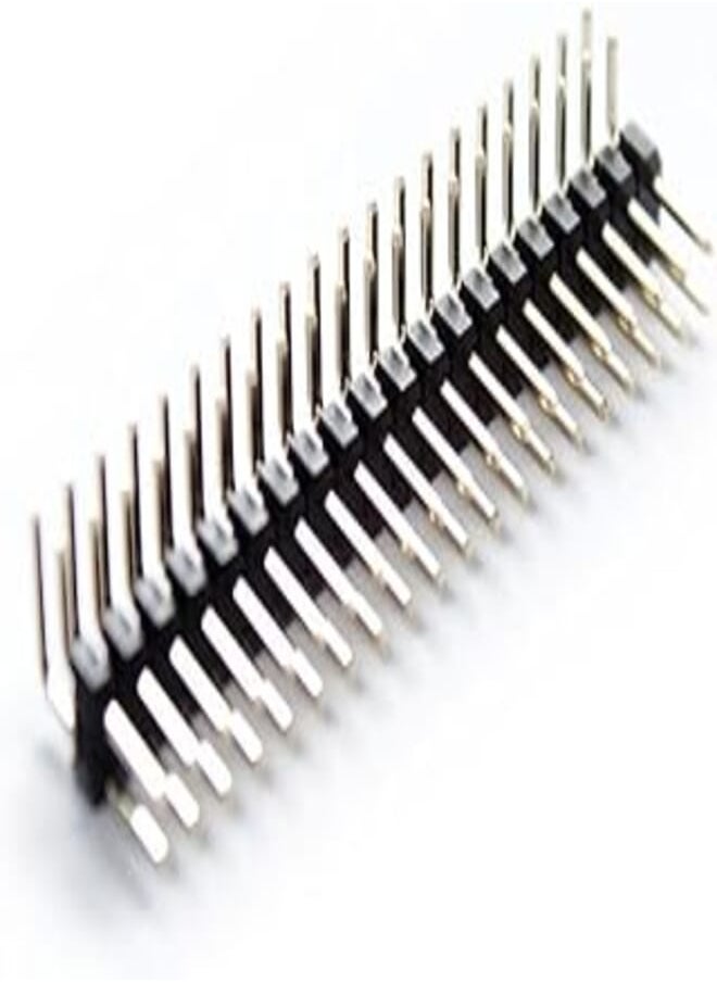 Generic - Pin Header Connector Pinheader 2 x 40 Pin 2.54mm Double Row Right angle Male Breakaway PCB Board For Arduino - Image 1