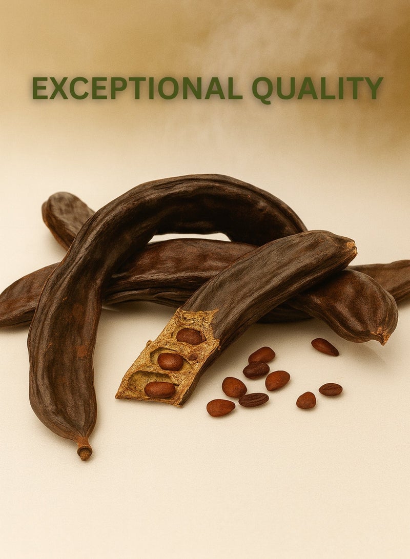 زهر قرون خروب الزهر - بذور مجففة فاخرة | نقية ١٠٠٪، مصنّعة يدويًا، ومُستخرجة من مصادر طبيعية | بديل الكاكاو - Image 3