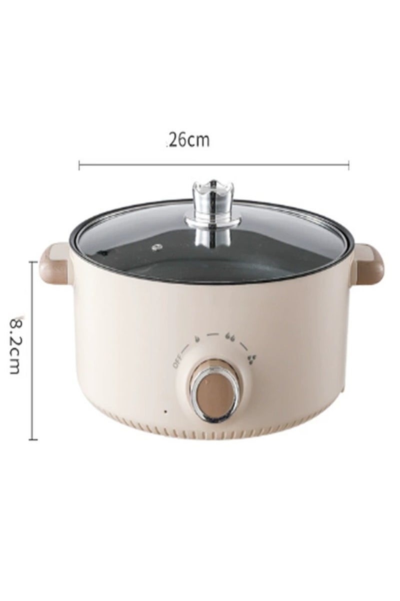 Arabest Household electric cooking pot for 1-2 people, multifunctional electric frying pan, electric hot pot, large capacity electric steaming and cooking integrated pot, with three adjustable levels - Image 2