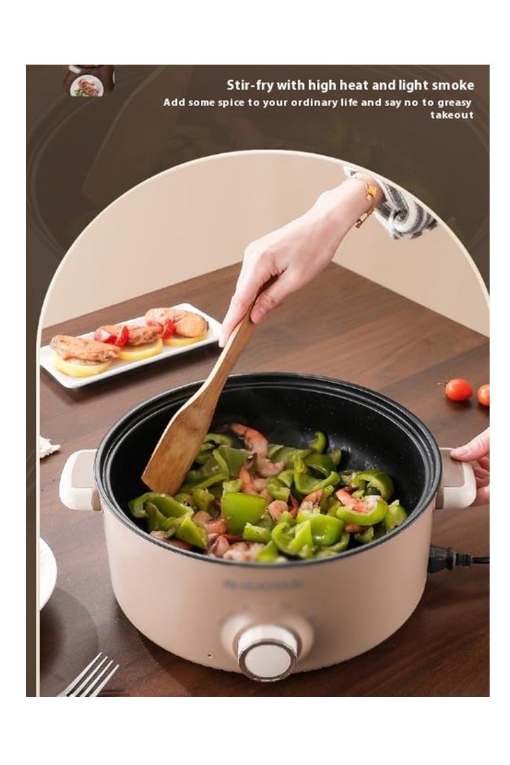Arabest Household electric cooking pot for 1-2 people, multifunctional electric frying pan, electric hot pot, large capacity electric steaming and cooking integrated pot, with three adjustable levels - Image 3